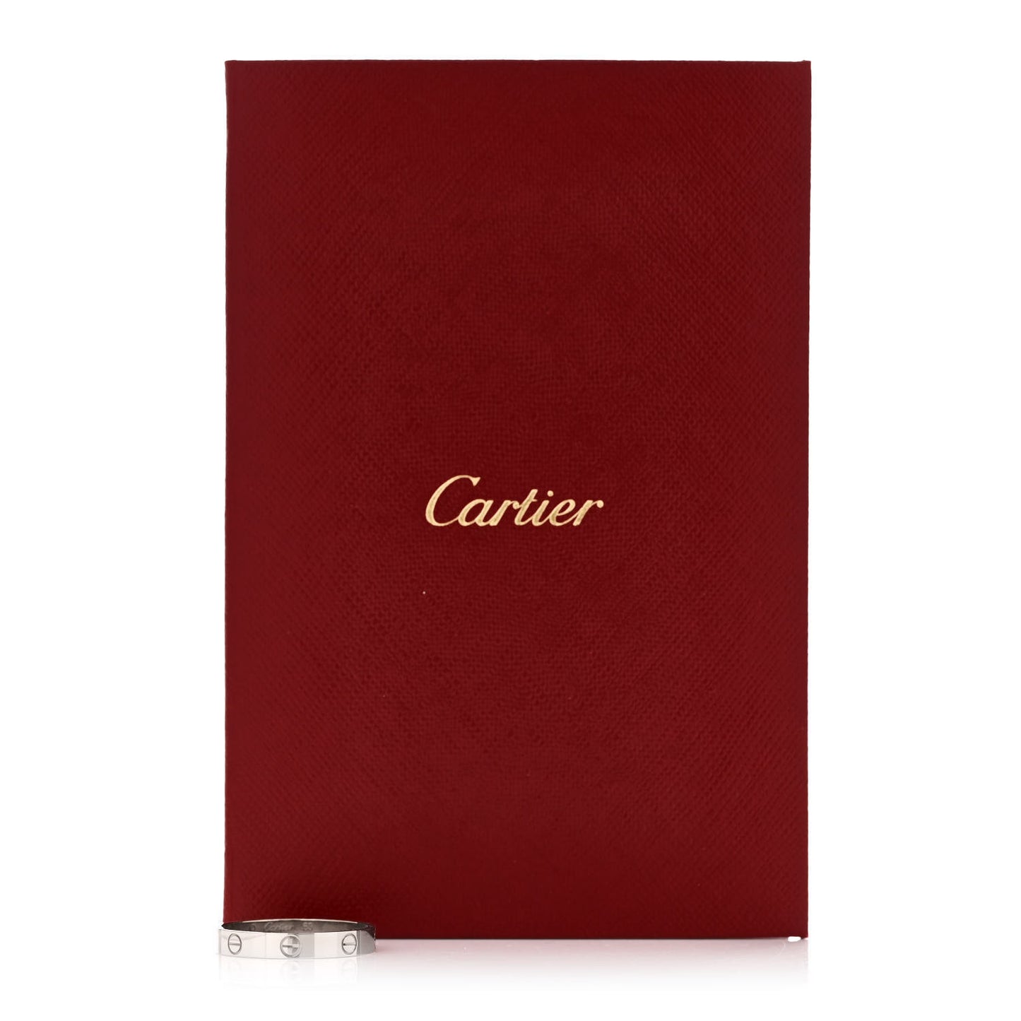 18K White Gold 3.5mm LOVE Wedding Band Ring 50 5.25