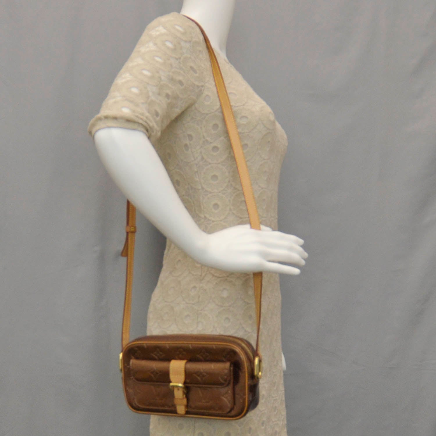 Louis Vuitton Vernis Christie MM Bronze 2 of 6