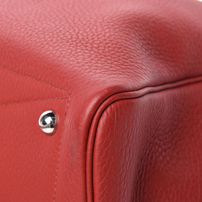 Hermes Taurillon Clemence Victoria II 35 Rouge Garance 10 of 13