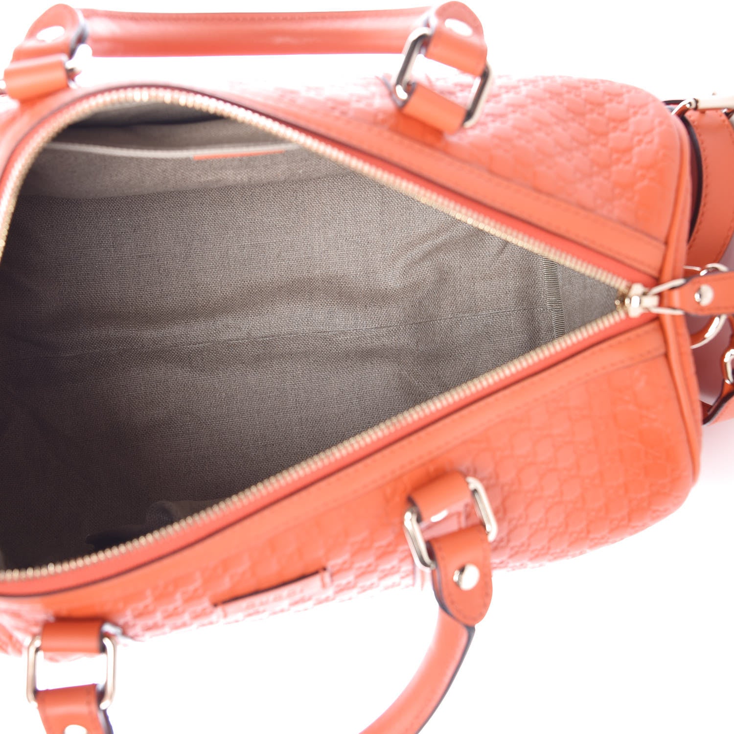 Gucci Microguccissima Medium Joy Boston Sun Orange 6 of 11