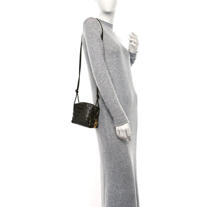 Bottega Veneta Polished Nappa Intrecciato Knot Mini Loop Camera Bag Kaki 2 of 8