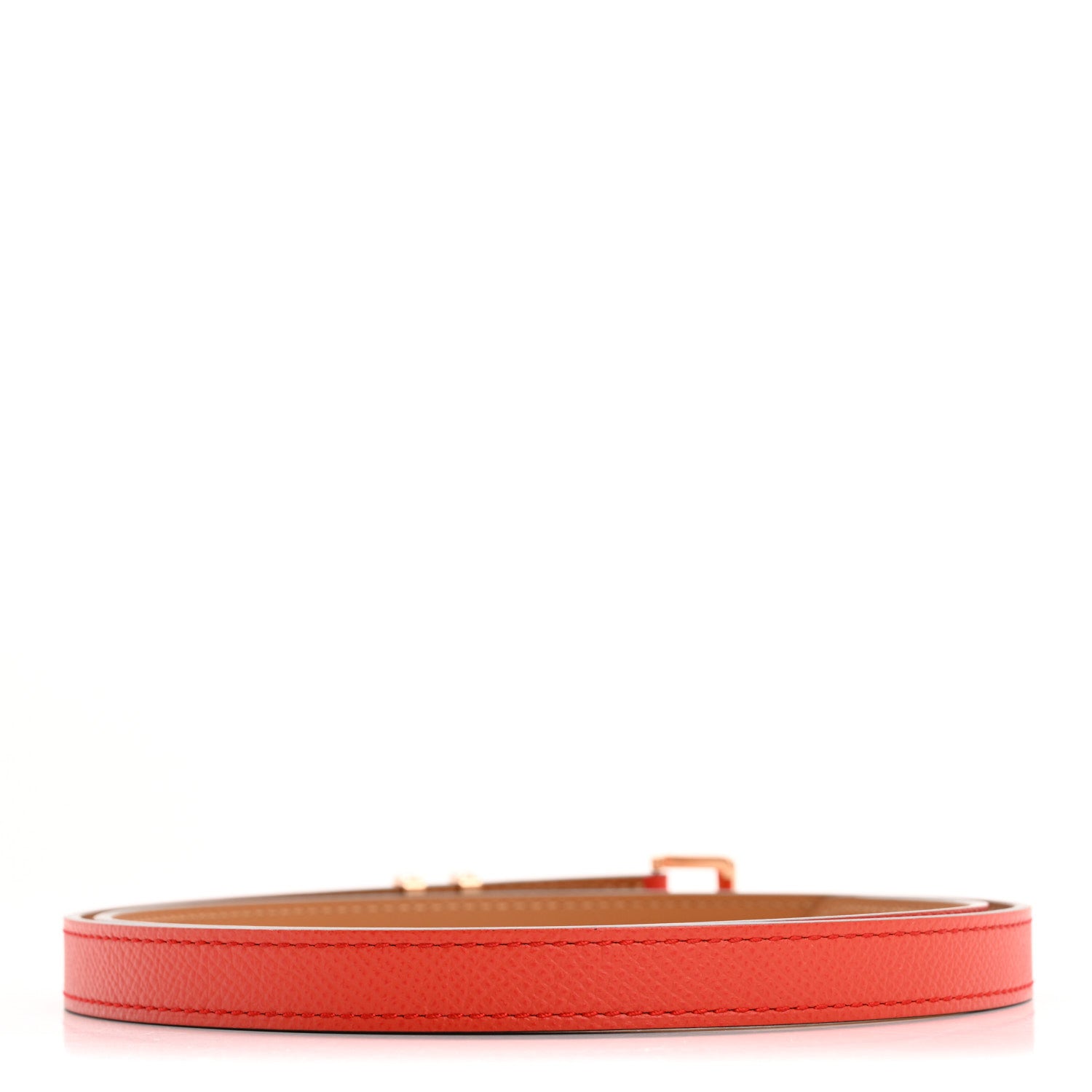 Hermes Epsom 15mm Pop H Belt 80 Orange Poppy 2 of 6