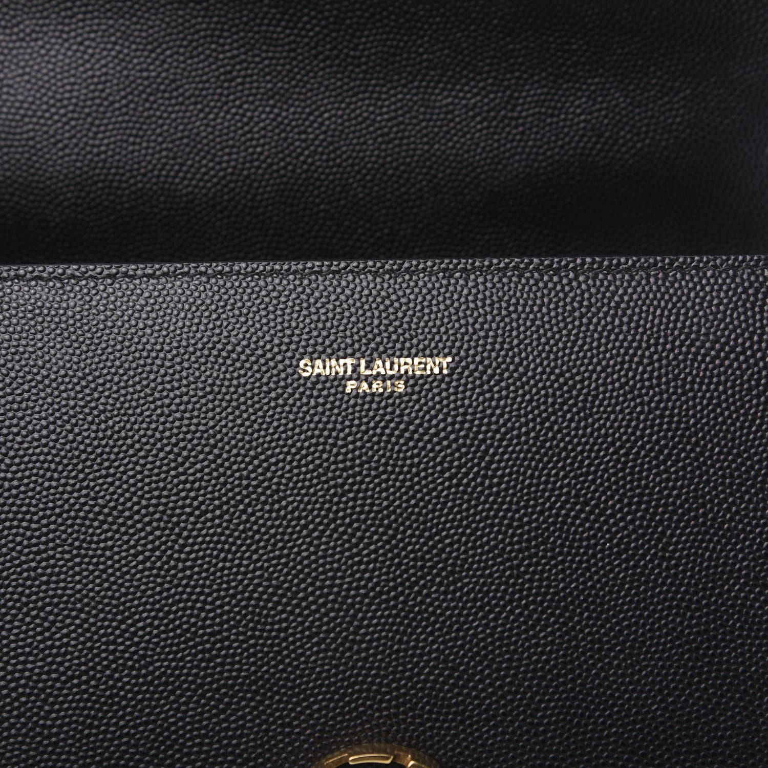 Saint Laurent Grain de Poudre Mini Classic Monogram Cassandra Top Handle Black Rouge Legion 6 of 9