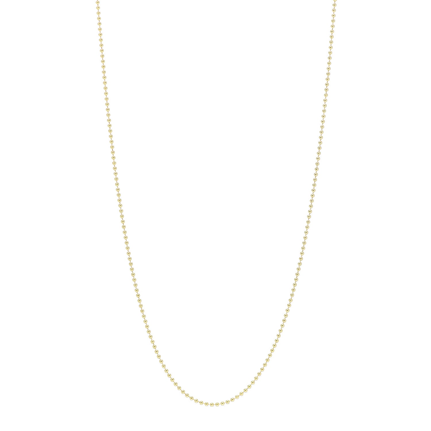 Temple St. Clair 18K Yellow Gold Ball Chain Necklace 18" 1 of 4