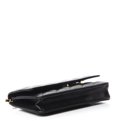 Chanel Caviar Quilted Wallet On Chain WOC Black 4 of 12