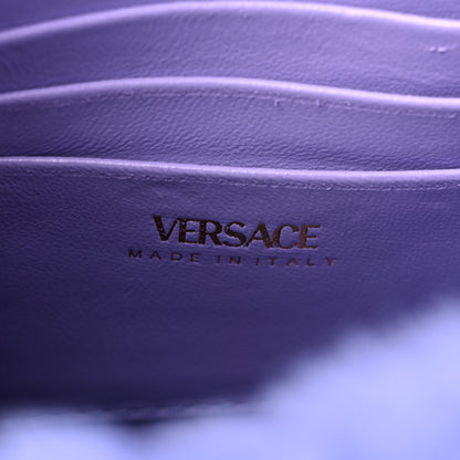 Versace Faux Fur Quilted Virtus Shoulder Bag Orchid 6 of 11