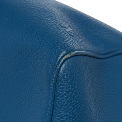 Louis Vuitton Taurillon Keepall Bandouliere 45 Bleu Canard 12 of 14