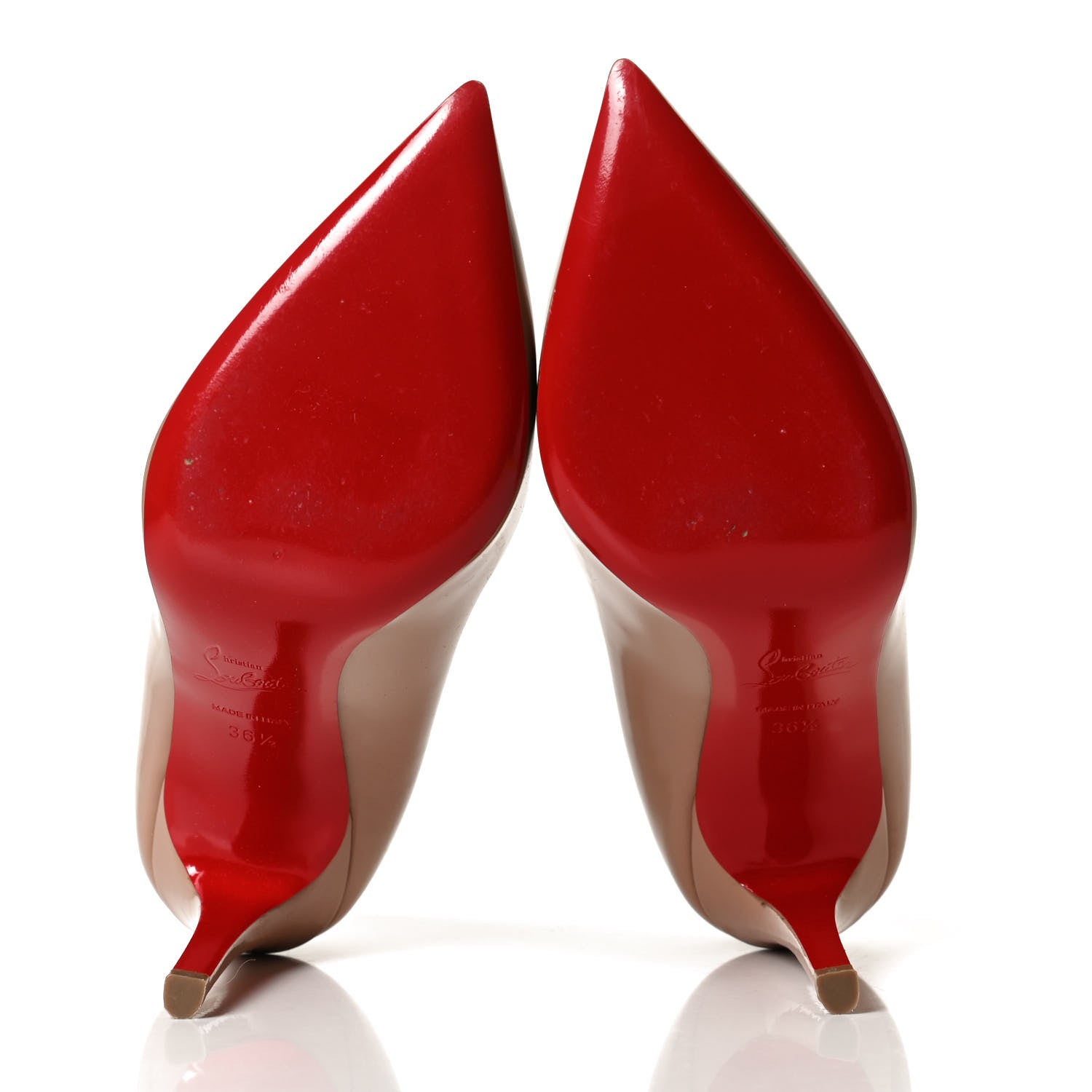 Christian Louboutin Patent Pigalle 100 Pumps 36.5 Nude 9 of 12