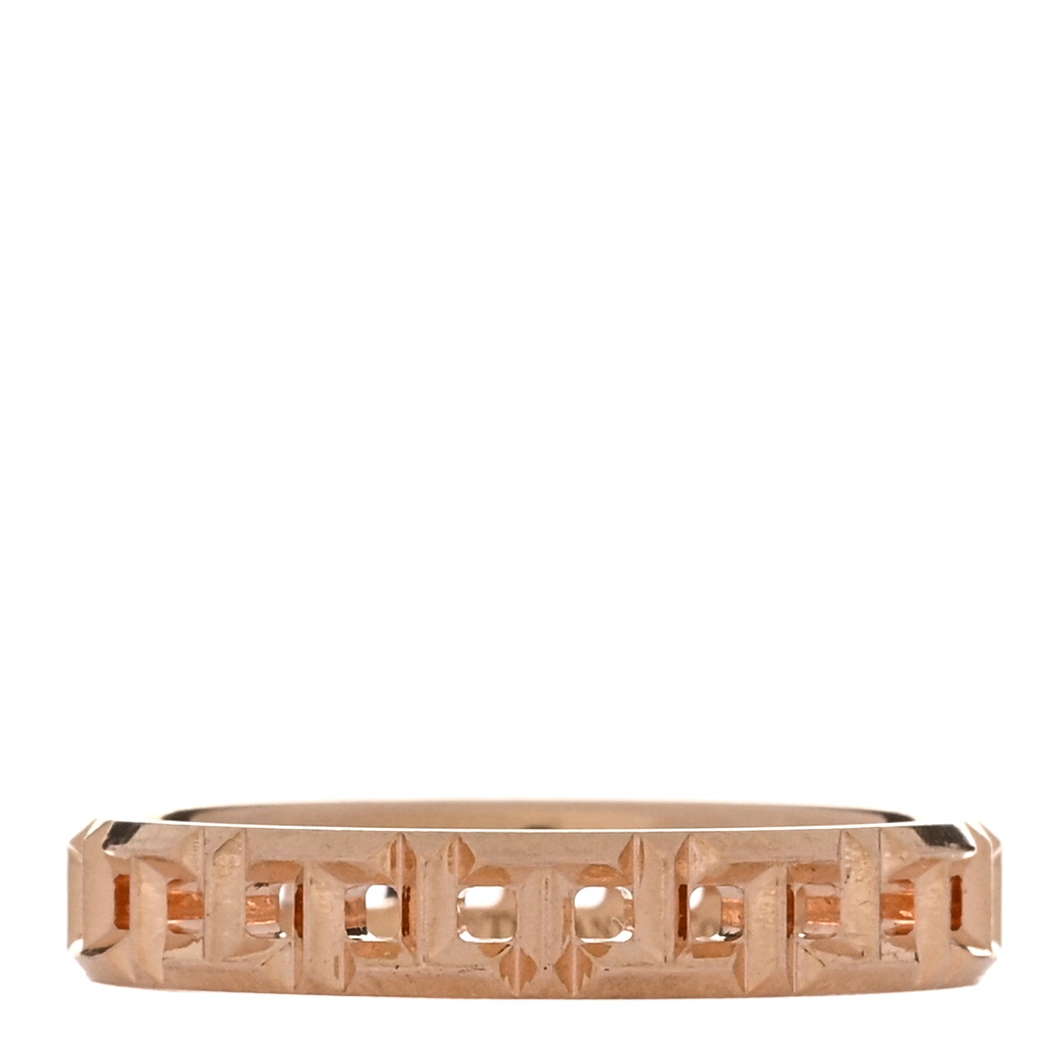 Tiffany 18K Rose Gold Narrow T True Ring 52 6 1 of 5