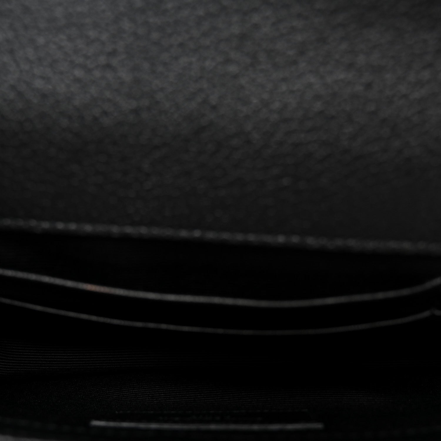 Saint Laurent Grained Calfskin Matelasse Chevron Classic Monogram Baby Chain Bag Black 5 of 10