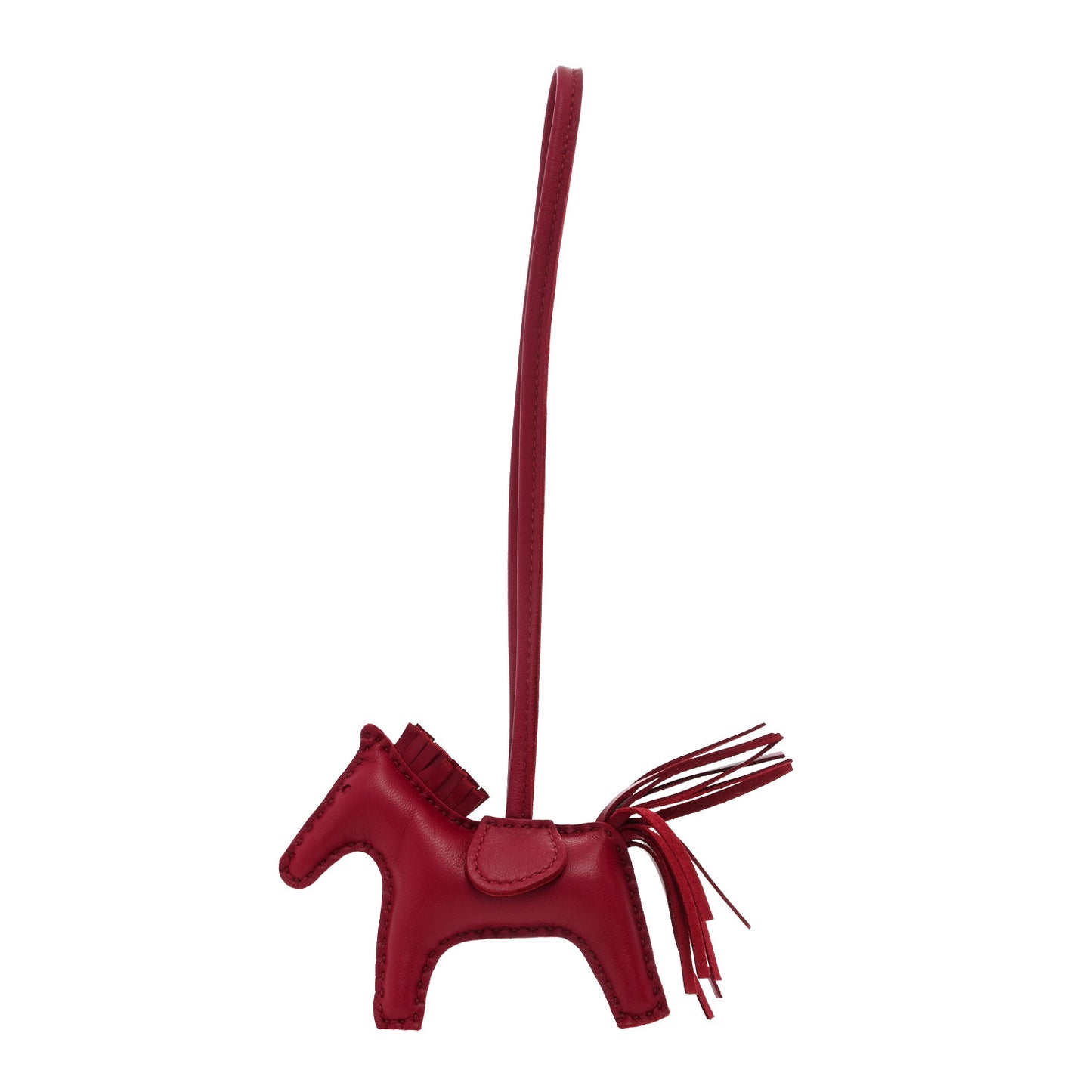 Milo Lambskin Grigri Rodeo Horse Bag Charm PM Rubis