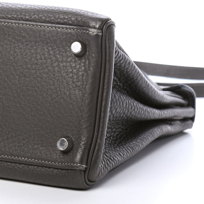 Hermes Taurillon Clemence Kelly Retourne 32 Graphite 8 of 8