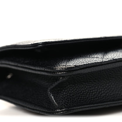 Chanel Caviar Quilted Wallet on Chain WOC Black 10 of 11