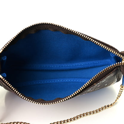 Louis Vuitton Monogram 2019 Christmas Animation Mini Venice Pochette Accessories Blue 5 of 8