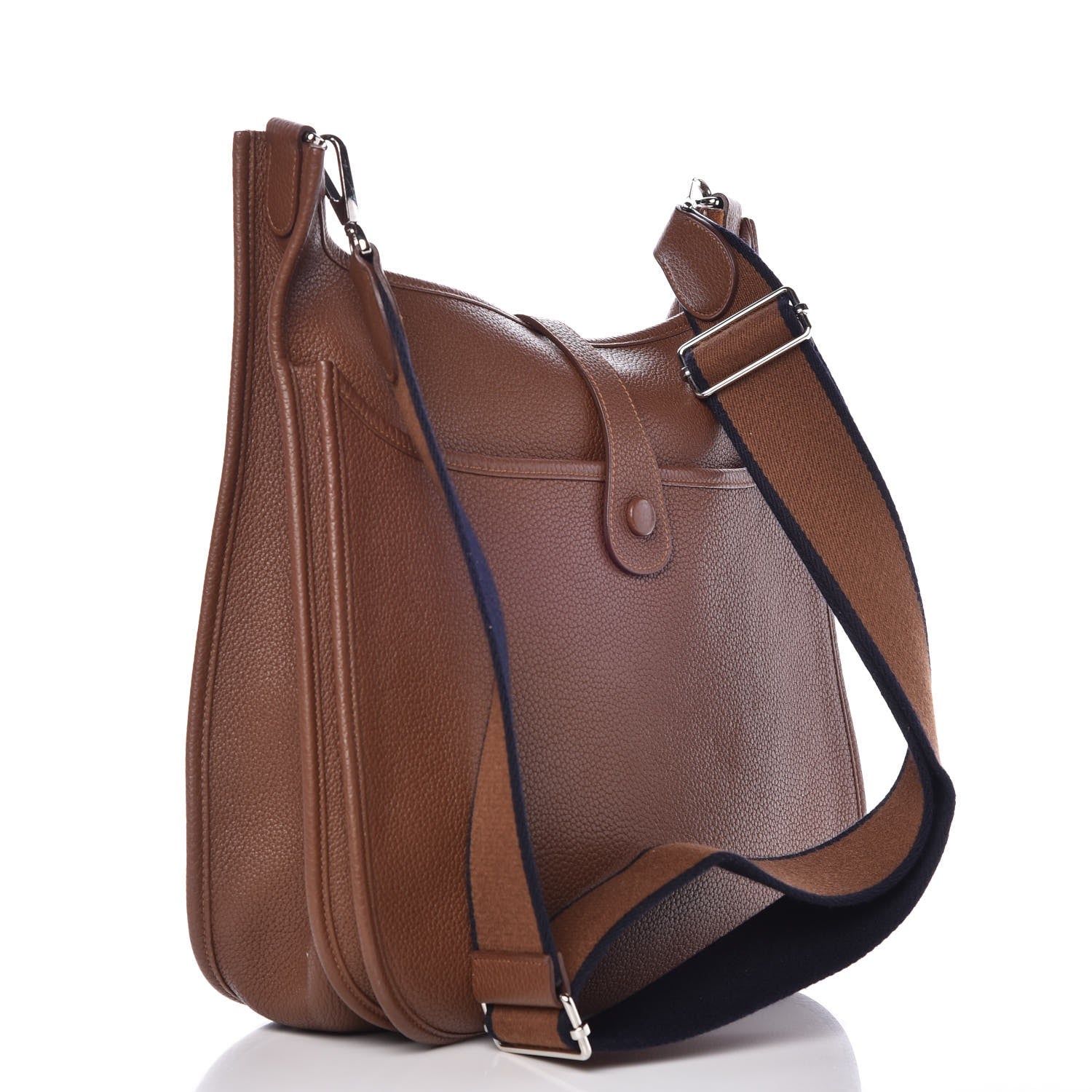 Hermes Taurillon Clemence Amazone Evelyne III GM Marron d'Inde 3 of 8