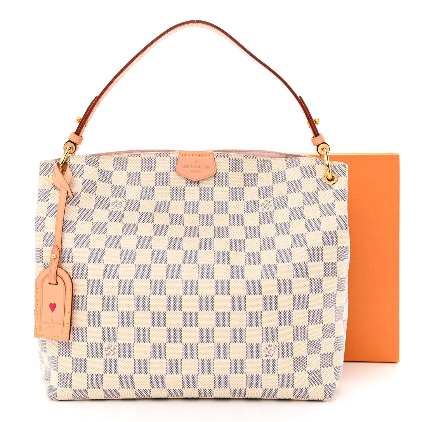 Damier Azur Graceful PM Rose Ballerine