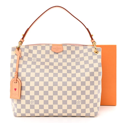 Louis Vuitton Damier Azur Graceful PM Rose Ballerine 13 of 13