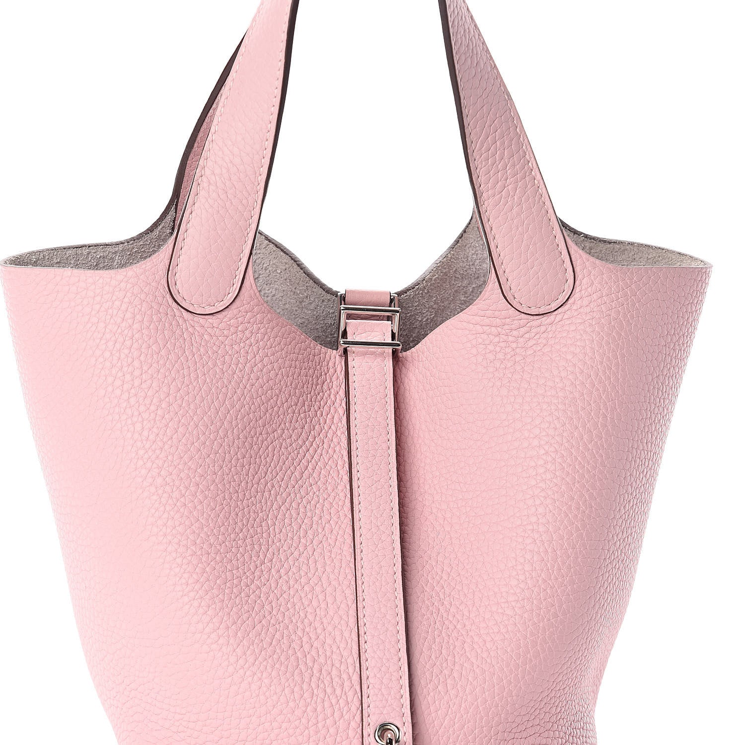 Hermes Taurillon Clemence Picotin Lock 18 PM Rose Sakura 531388