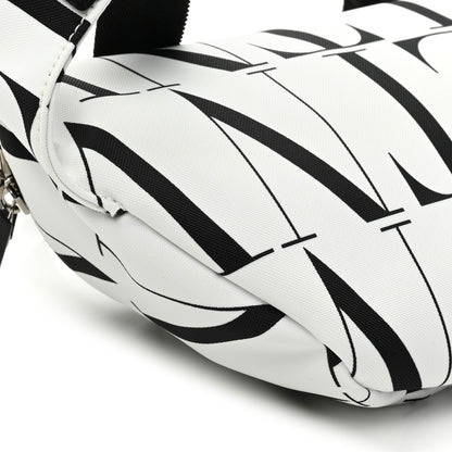 Valentino Garavani Nylon Mens VLTN Belt Bag White Black 8 of 12