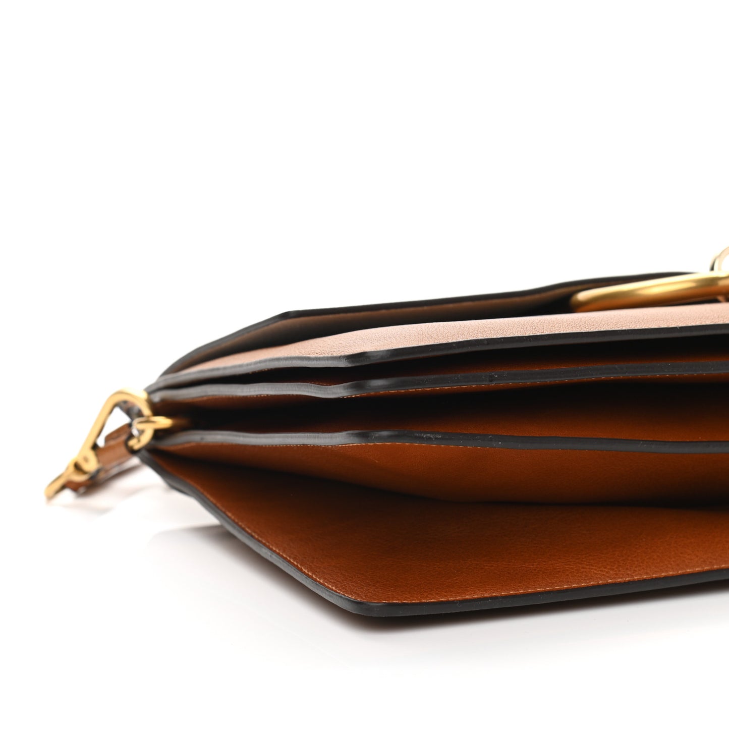 Goatskin Medium Faye Shoulder Bag Caramel
