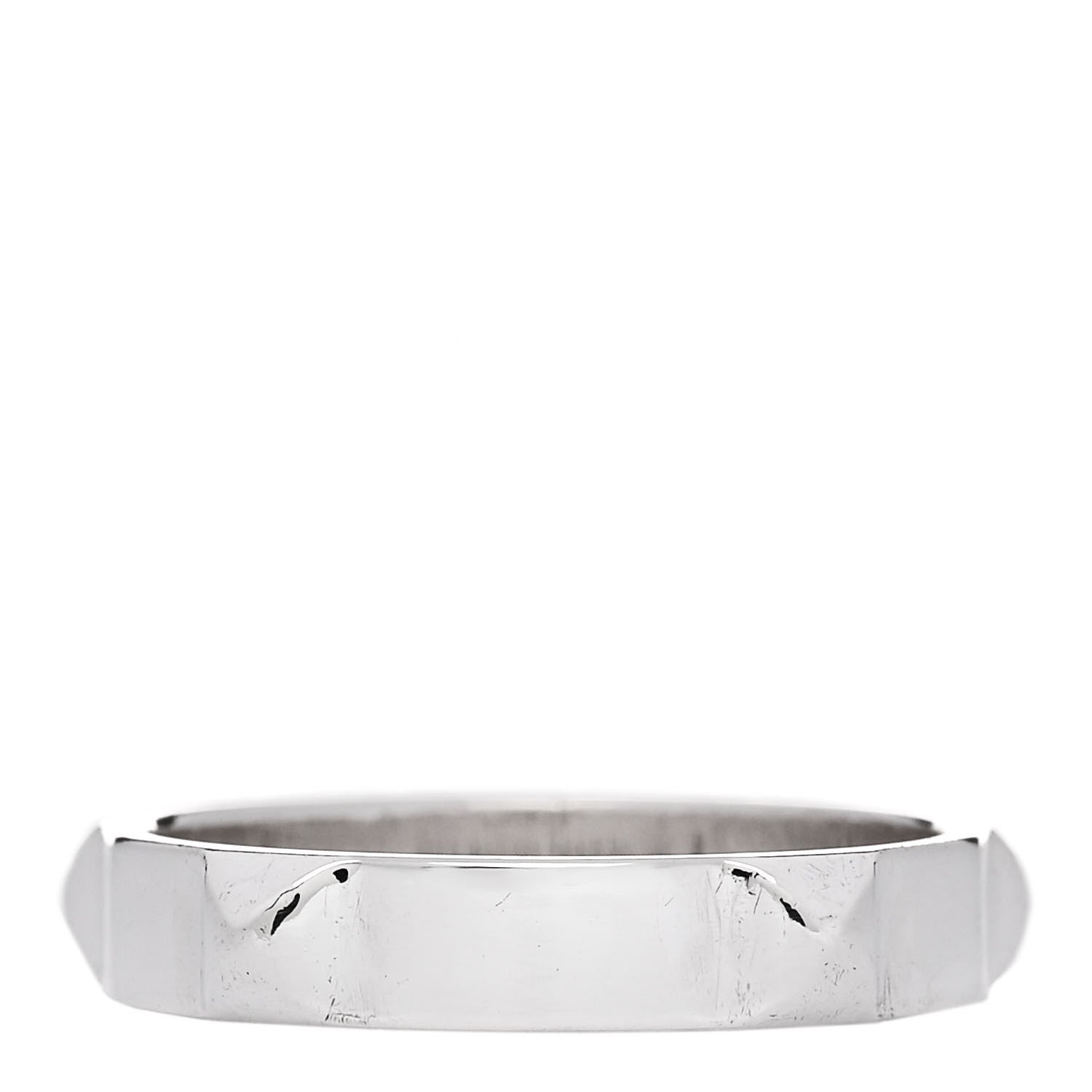 Hermes Sterling Silver Clou d'H Band Ring 59 8.75 3 of 4