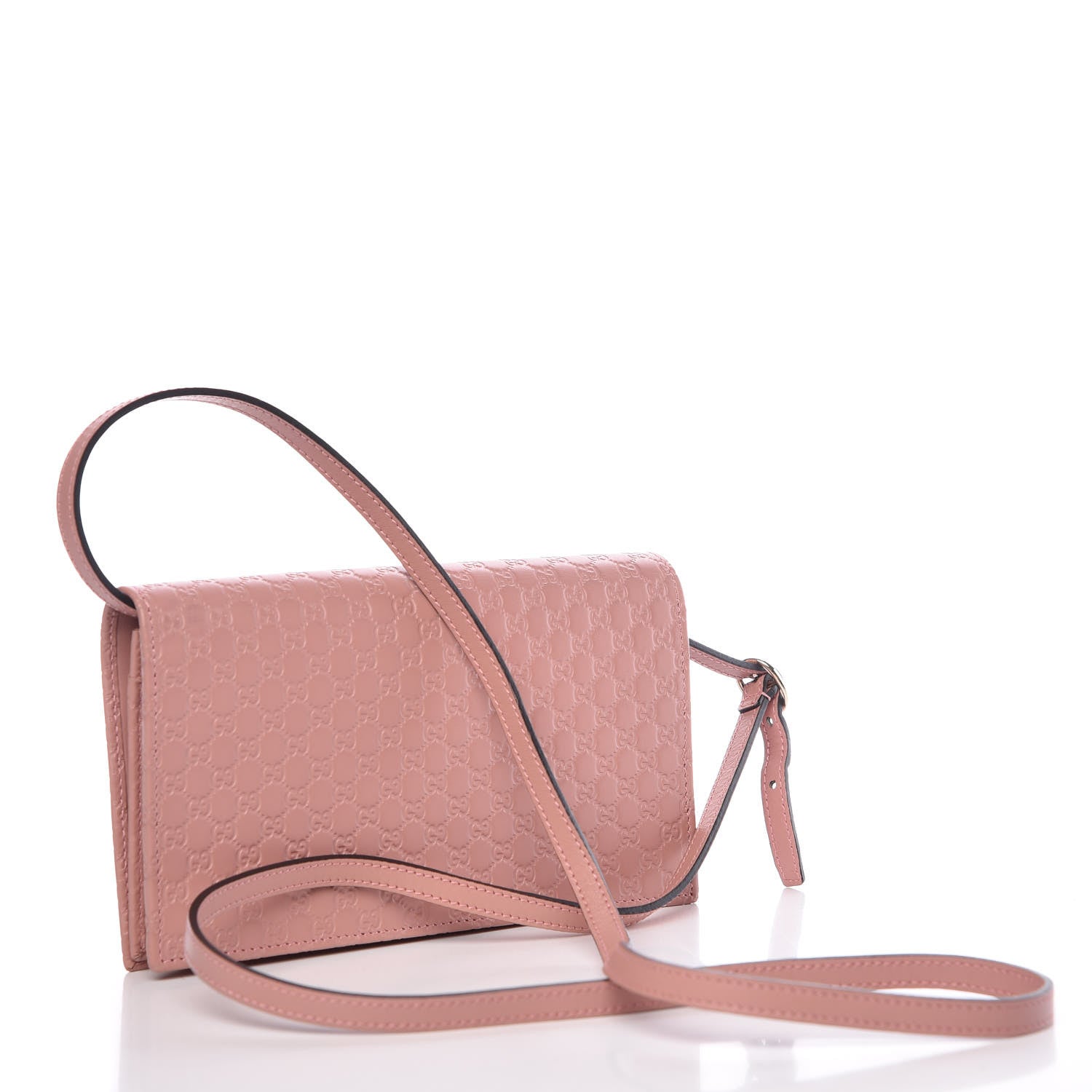 Gucci Microguccissima Crossbody Wallet Soft Pink 3 of 8