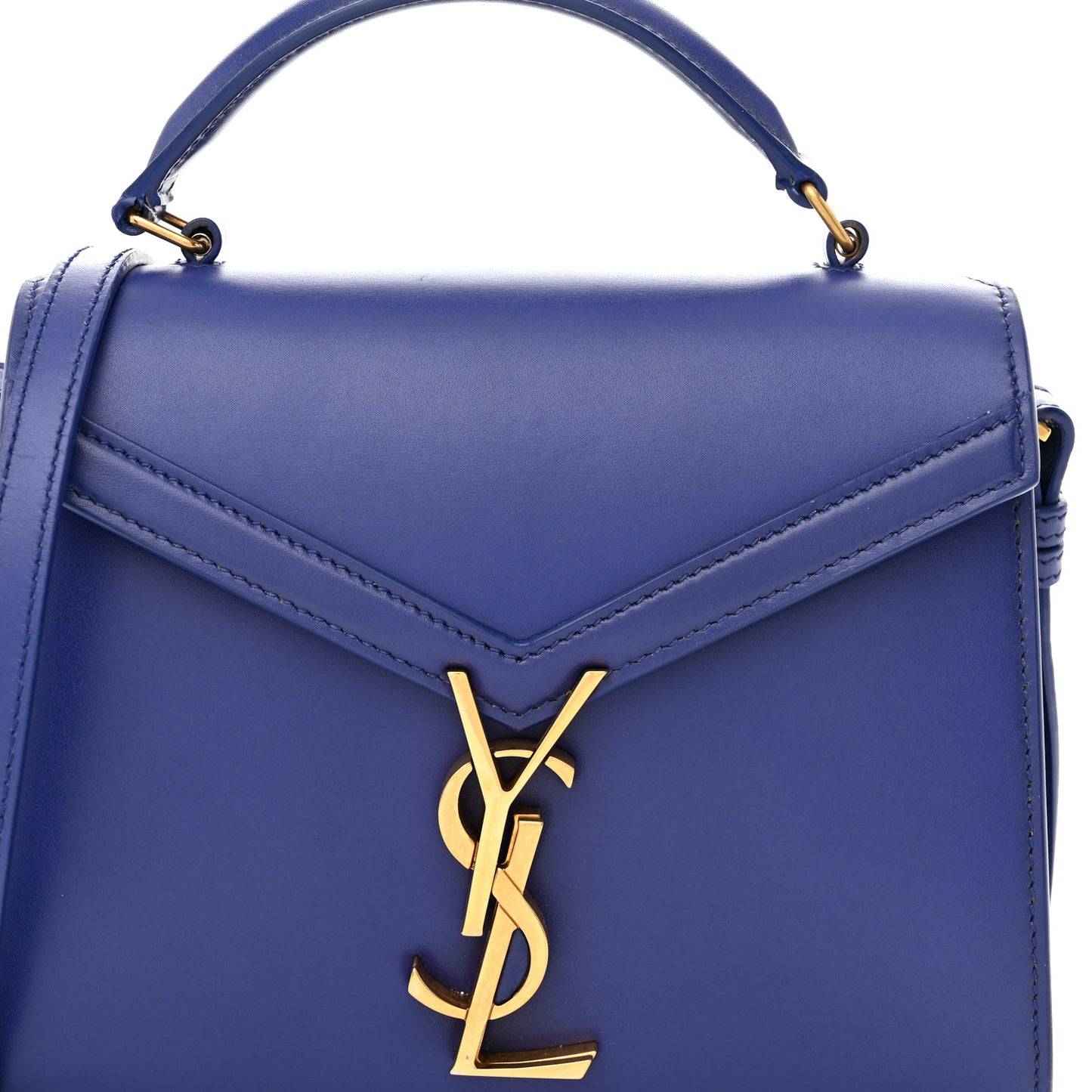 Calfskin Mini Classic Monogram Cassandra Top Handle Bag Majorelle