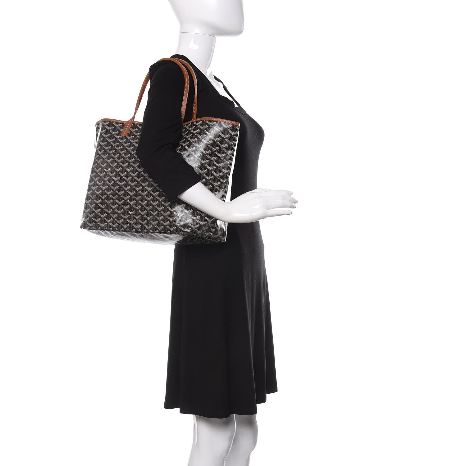 Goyard Goyardine Saint Louis PM Black Gold 2 of 8