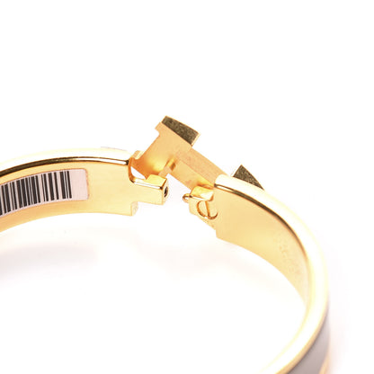 Hermes Enamel Clic Clac H Narrow Bracelet PM Marron Glace 4 of 6