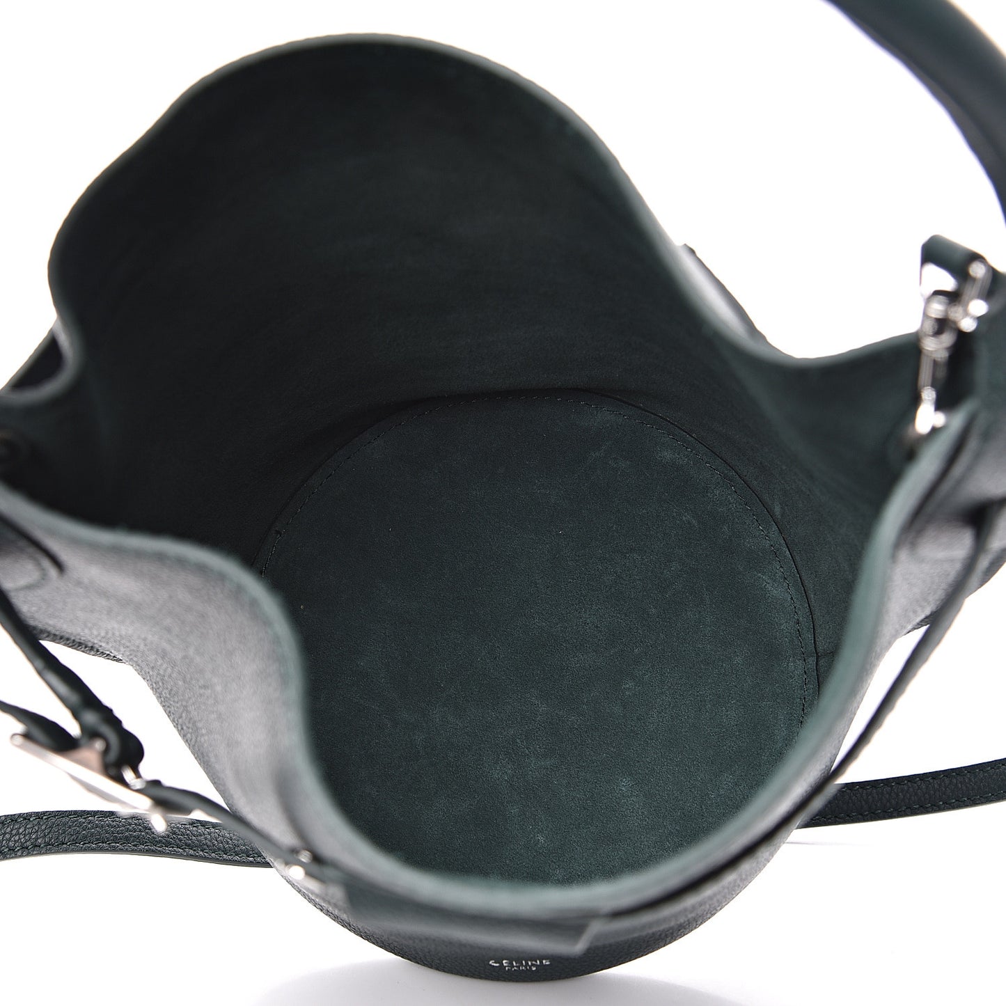 Supple Grained Calfskin Nano Big Bag Bucket Slate