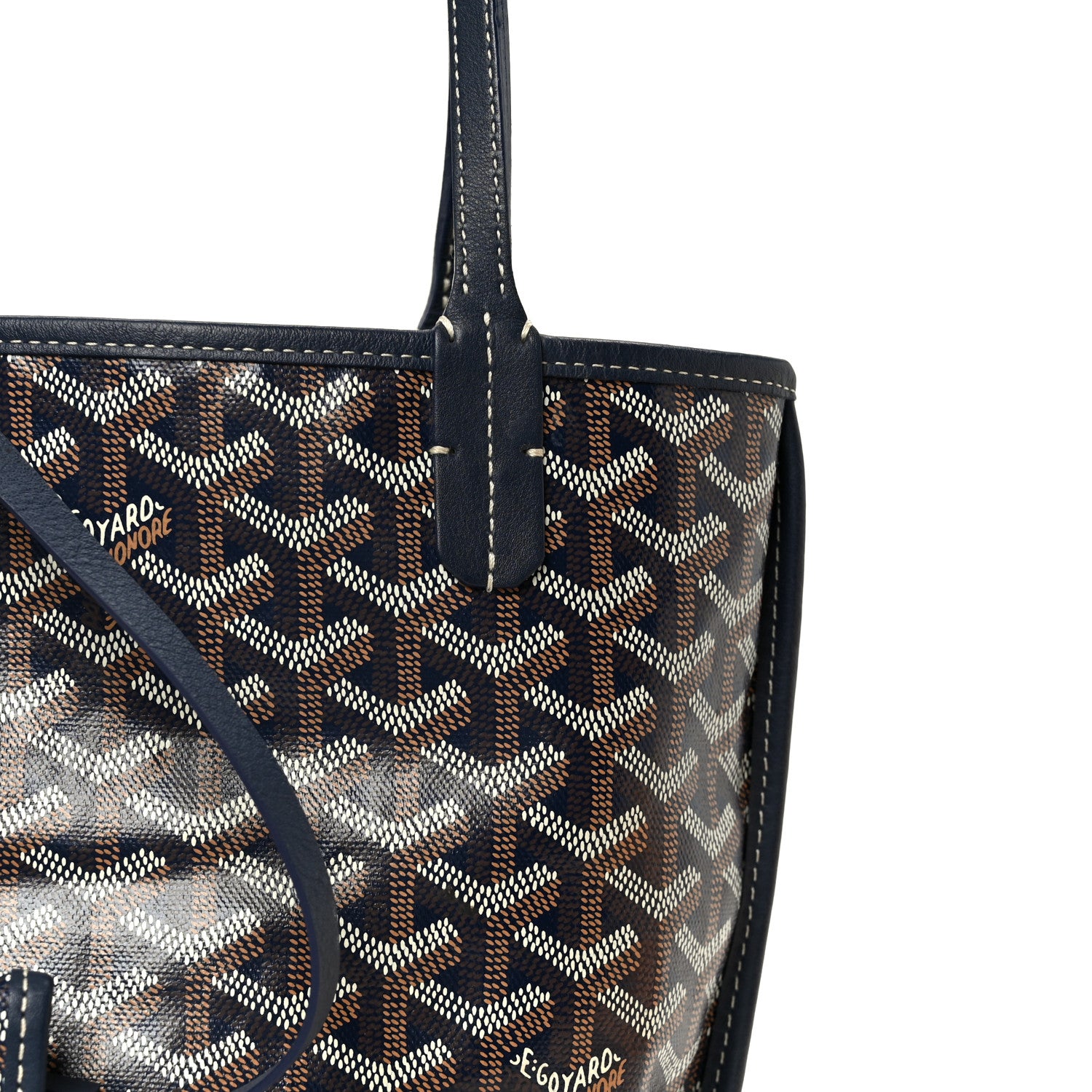 Goyard Goyardine Reversible Mini Anjou Navy 14 of 19