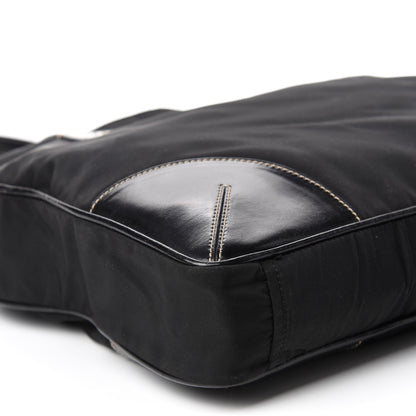 Prada Tessuto Nylon Caflskin Shopping Tote Black 6 of 14