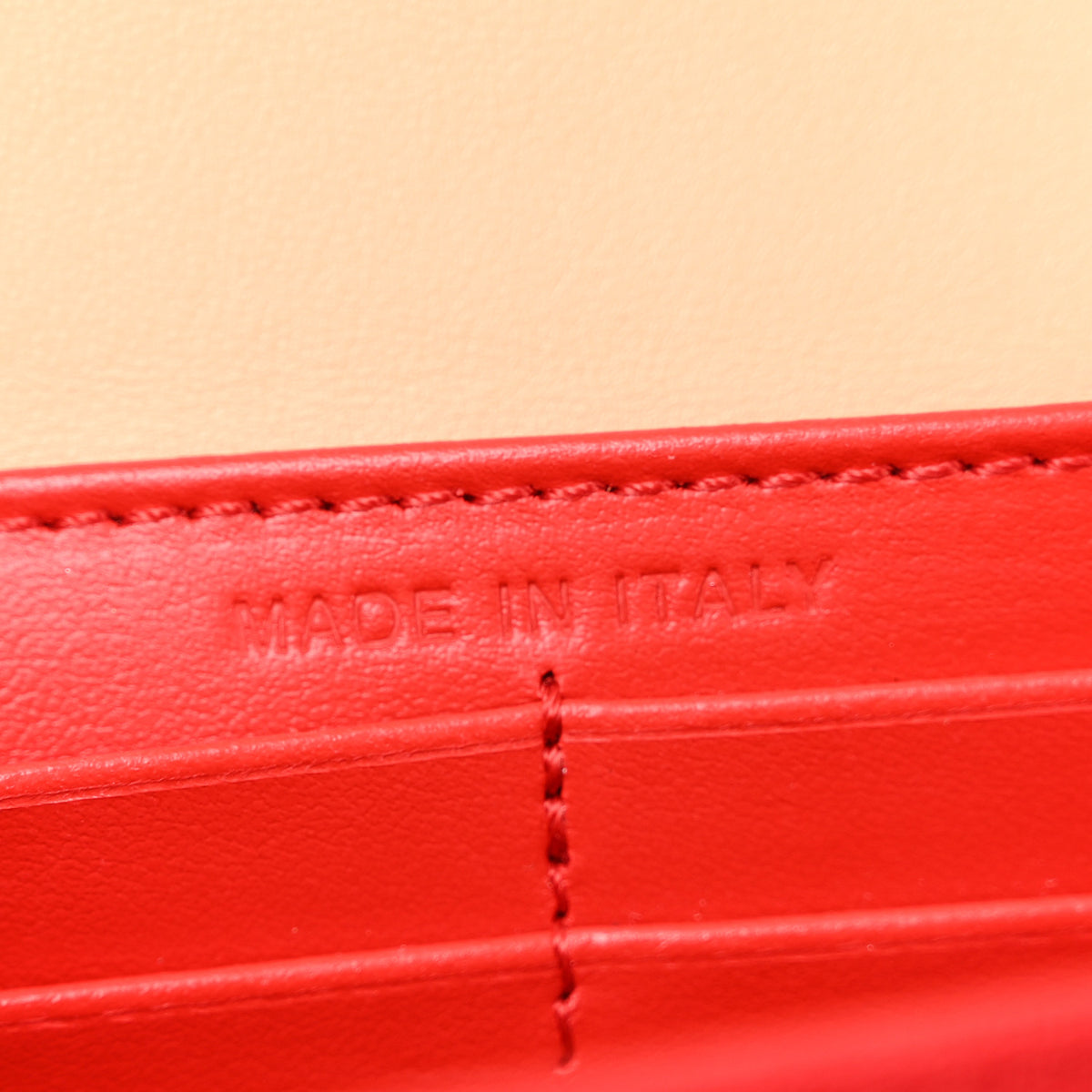 Calfskin Crocodile Embossed Spikes Loubinthesky Paloma Clutch Nougat