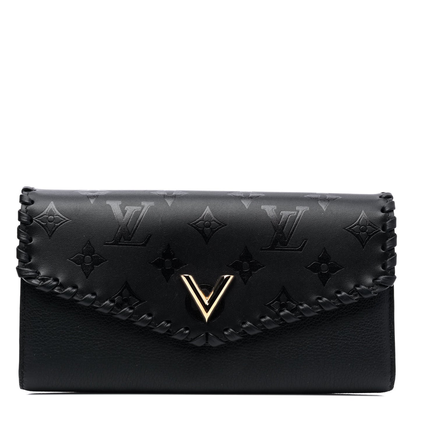 Monogram Cuir Plume Very Wallet Black