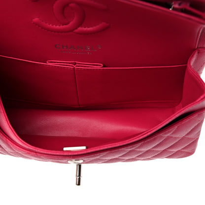 Chanel Caviar Quilted Small Double Flap Dark Pink 6 of 10