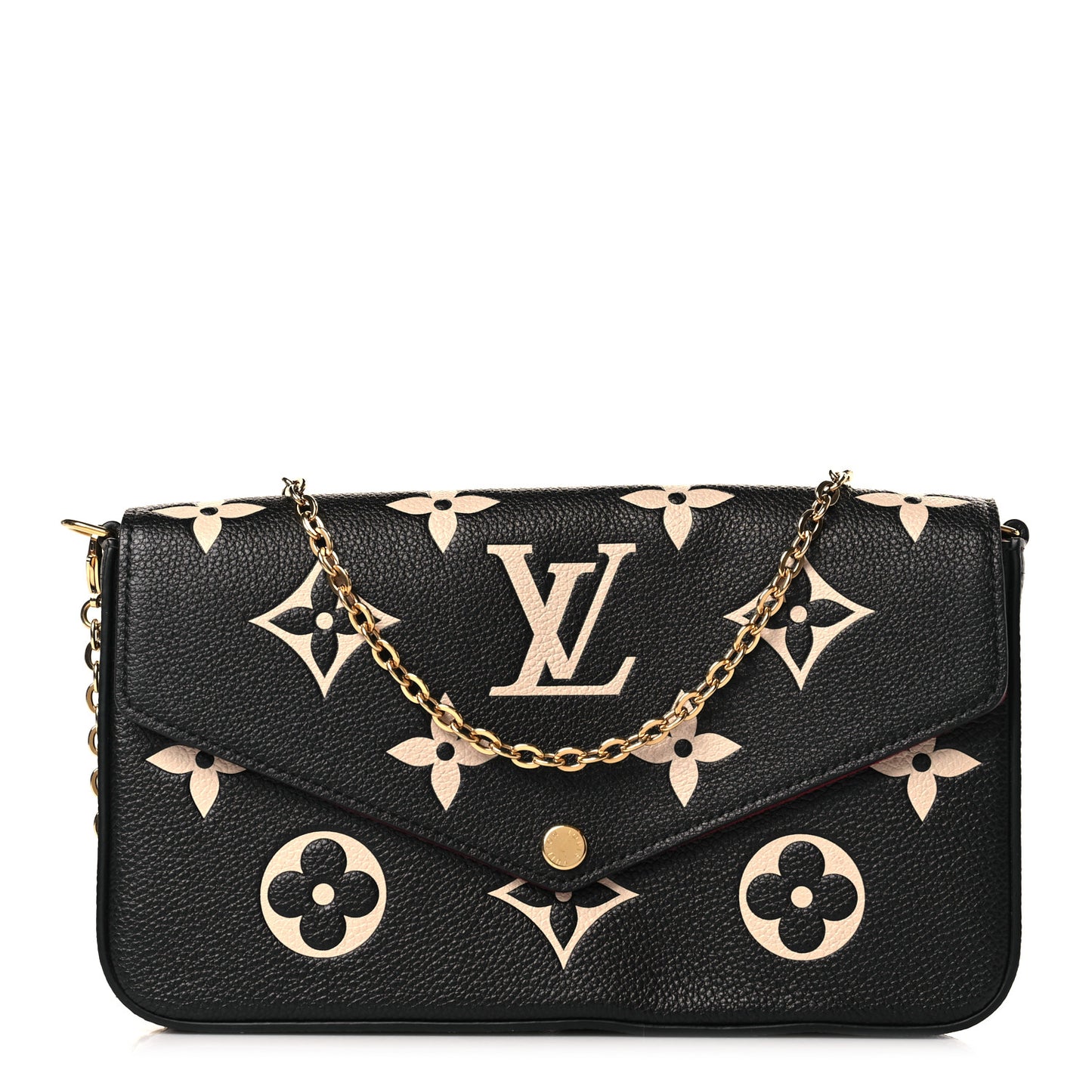 Empreinte Monogram Giant Felicie Pochette Black Beige