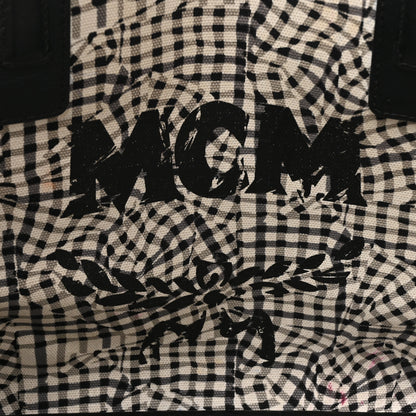 MCM Visetos Medium Liz Reversible Shopper Tote Black 10 of 24