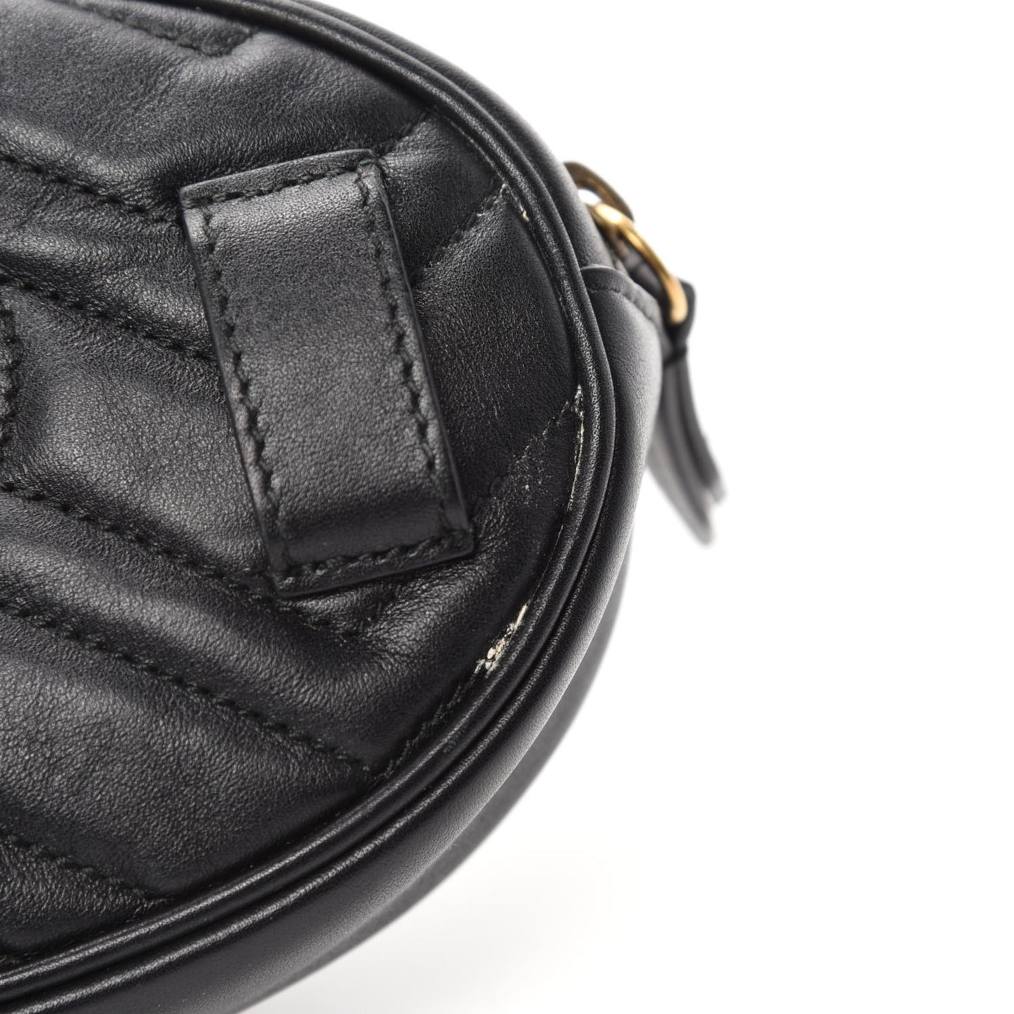 Calfskin Matelasse GG Marmont Belt Bag 85 34 Black