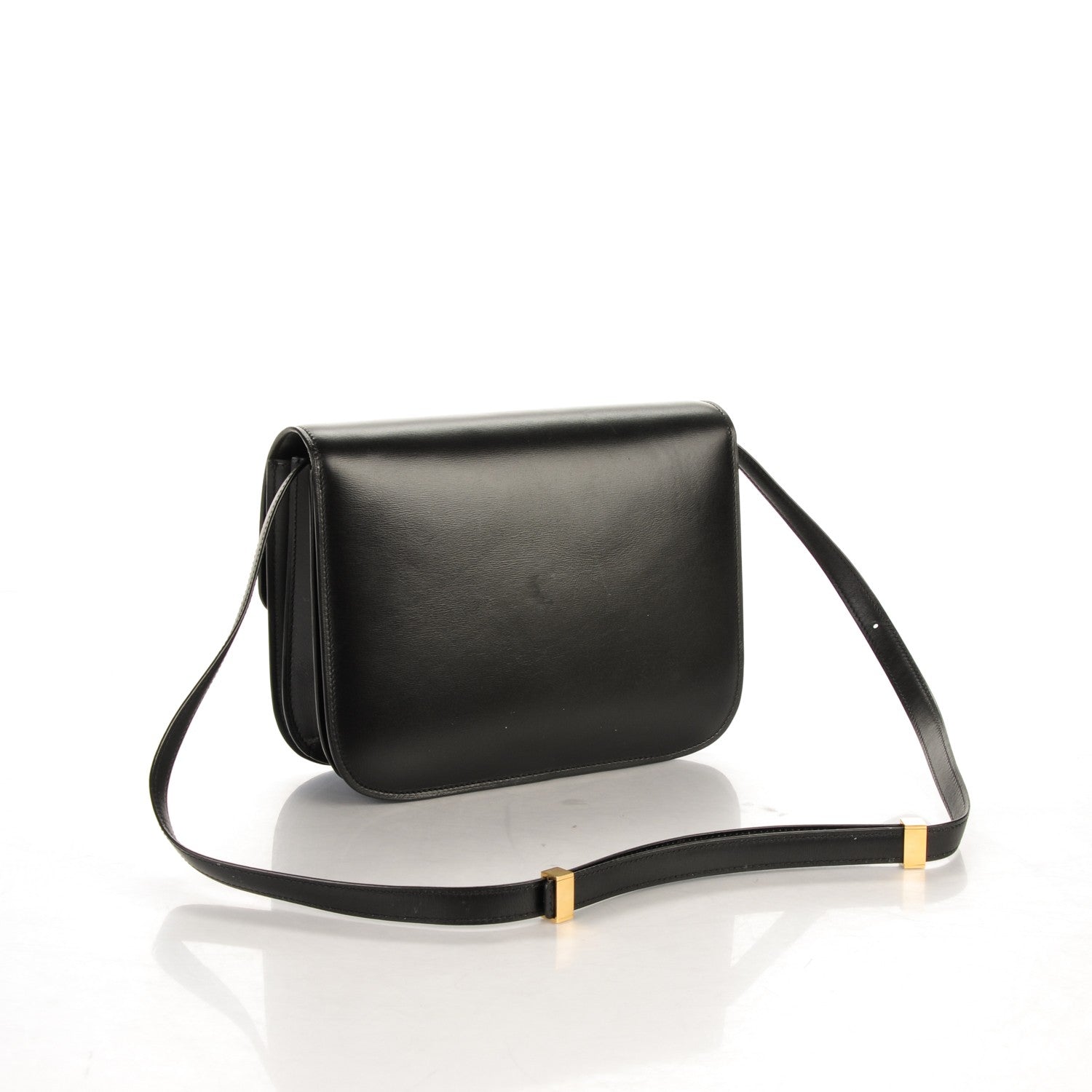 Celine Box Calfskin Medium Classic Box Flap Bag Black 3 of 8