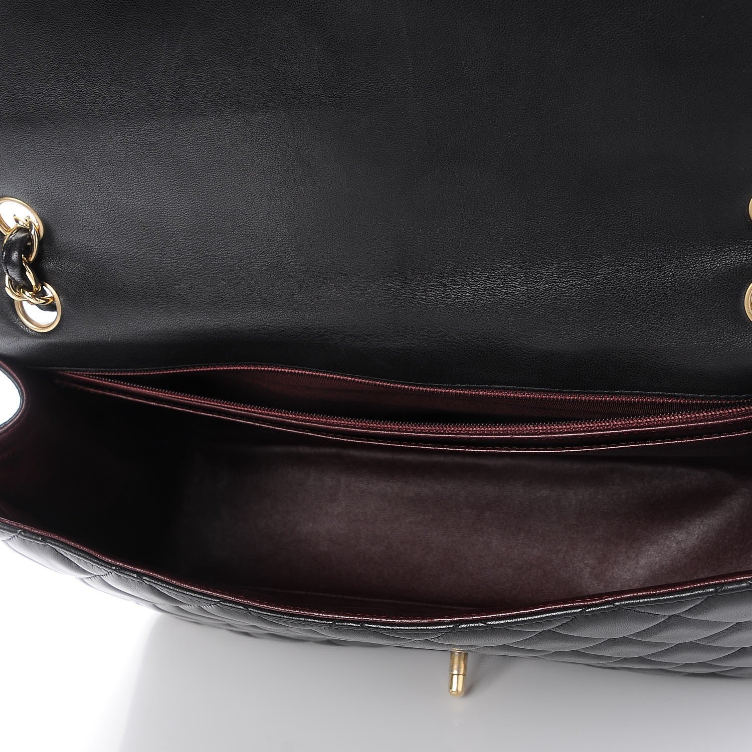 Chanel Lambskin Quilted Maxi Single Flap Black 6 of 9