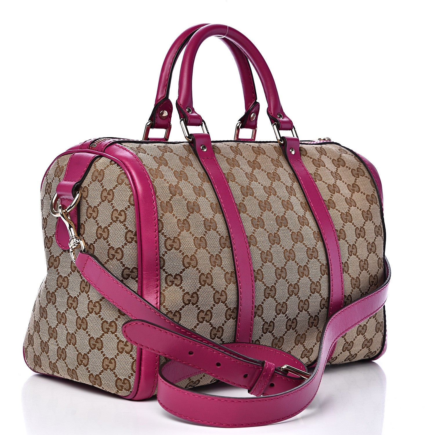 Gucci Monogram Medium Joy Boston Pink 2 of 13