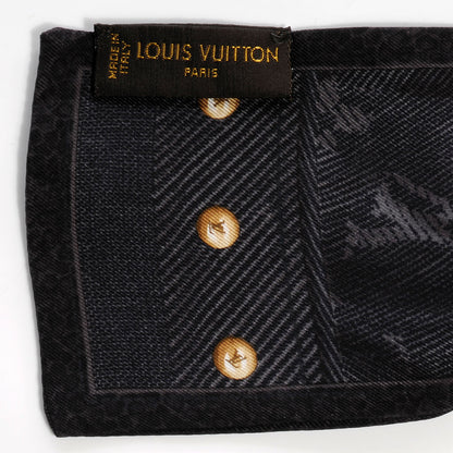 Louis Vuitton Silk Monogram New Denim Bandeau Black 5 of 6