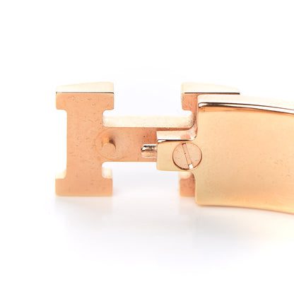 Hermes Enamel Narrow Clic Clac H Bracelet PM Rose Velours 5 of 7