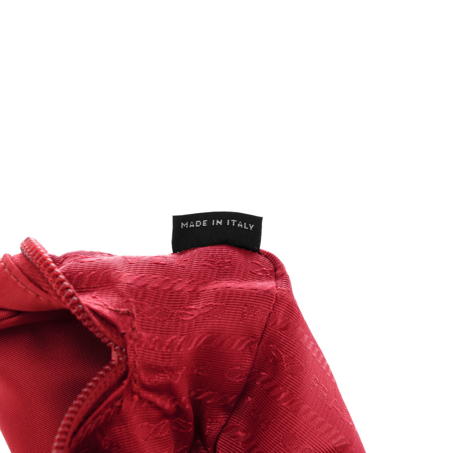 Prada Tessuto Nylon Vela Cosmetic Pouch Rosso 7 of 8