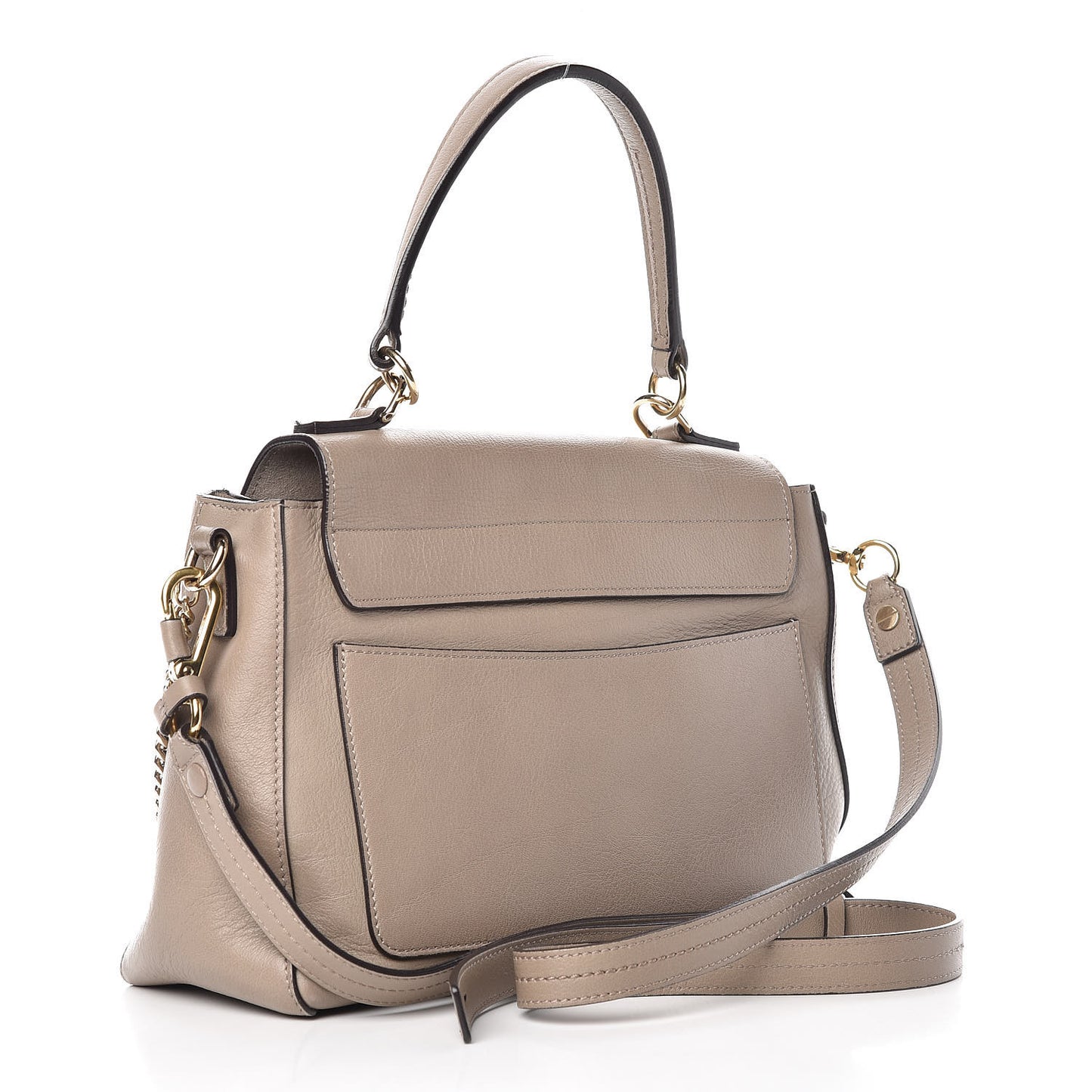 Calfskin Small Faye Day Shoulder Bag Motty Grey