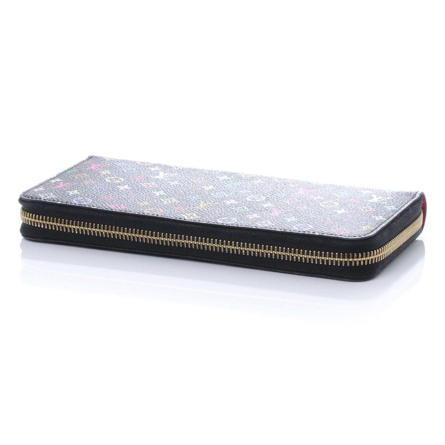 Louis Vuitton Monogram Multicolor Zippy Wallet Black Grenade 4 of 7