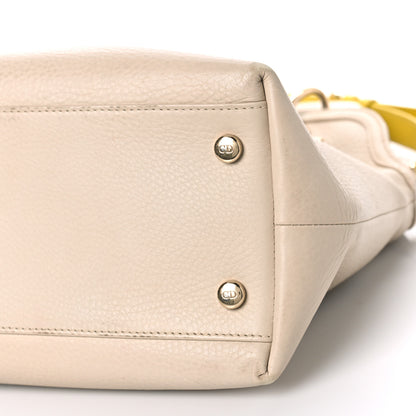 Christian Dior Calfskin Granville Tote Beige Yellow 9 of 19