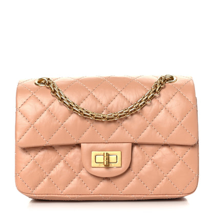 Chanel Aged Calfskin Quilted 2.55 Reissue Mini Flap Beige 1 of 9