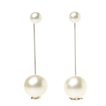 Chanel Pearl CC Drop Earrings Gold 1 of 5