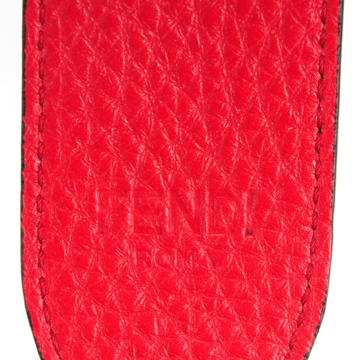 Cuoio Romano Metal Stitch Strap You Black Red